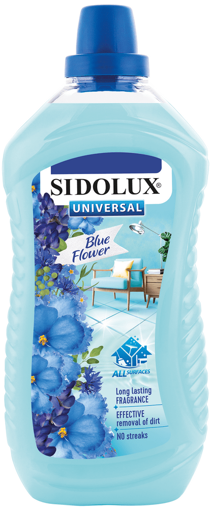 LAKMA Sidolux Universal Soda Power Blue Flower 1 l - univerzálny čistiaci prostriedok